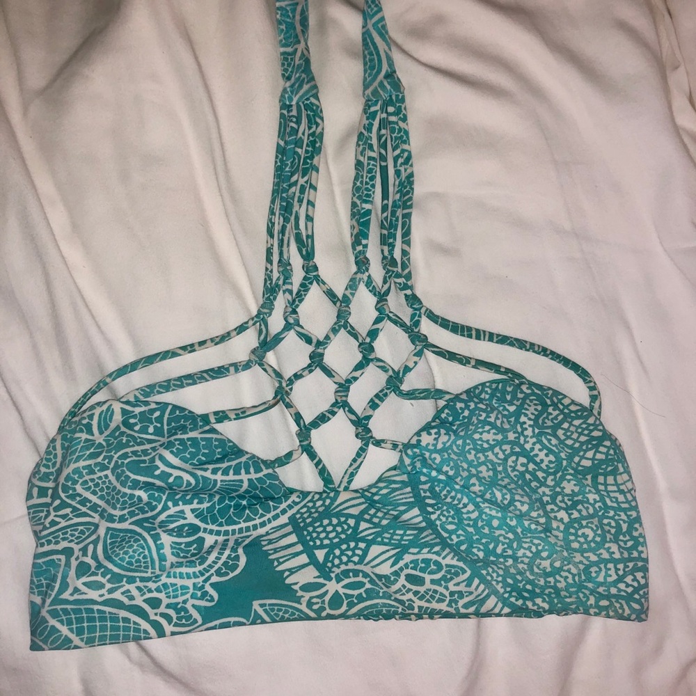 SAN LORENZO high neck reversible bikini top